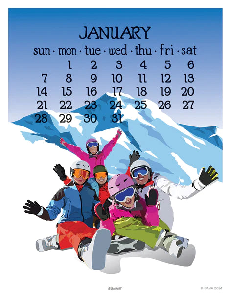 2024 Abacus Flip Calendar
