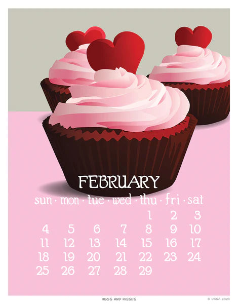 2024 Abacus Desk Calendar