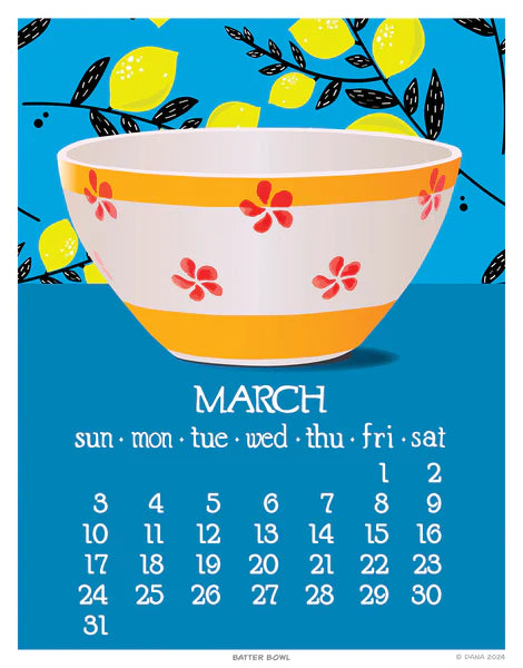 2024 Abacus Desk Calendar