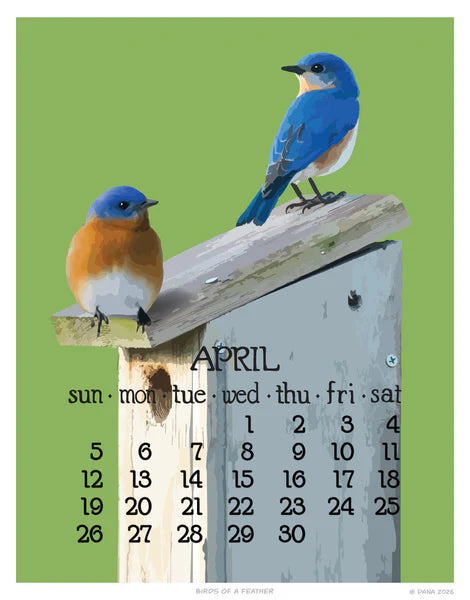 2026 Abacus Wall Calendar