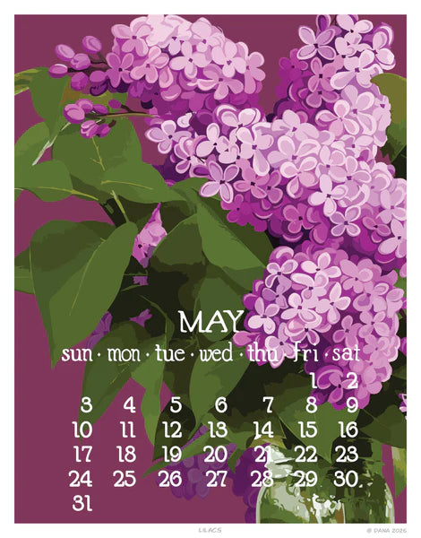 2026 Abacus Wall Calendar