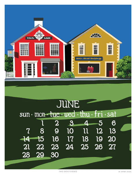 2026 Abacus Wall Calendar