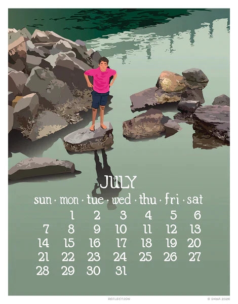 2024 Abacus Flip Calendar