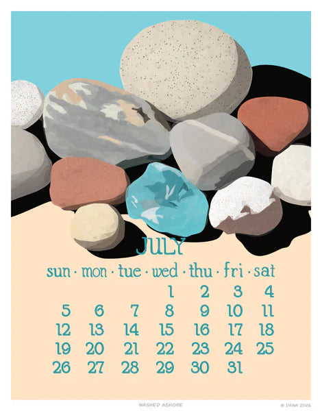 2026 Abacus Wall Calendar