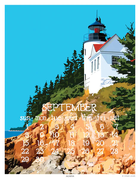 2024 Abacus Desk Calendar