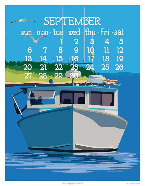 2026 Abacus Wall Calendar