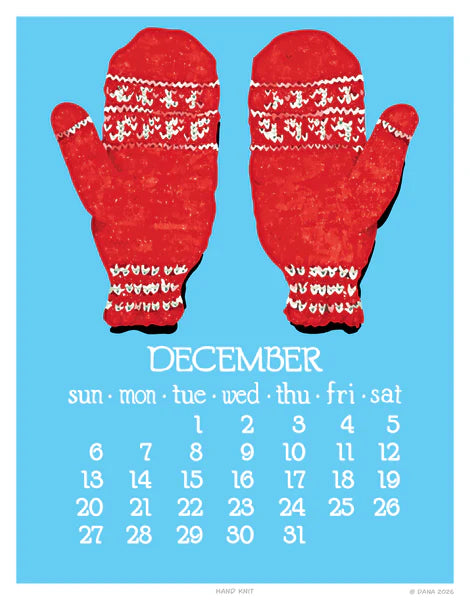 2026 Abacus Wall Calendar