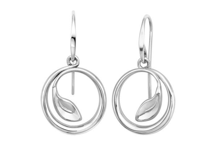 Ed Levin Be-Leaf Earrings Sterling Silver