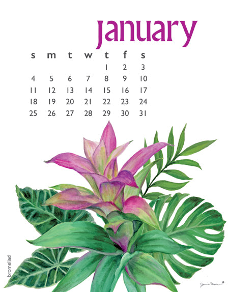 2026 Flowers Desk Calendar