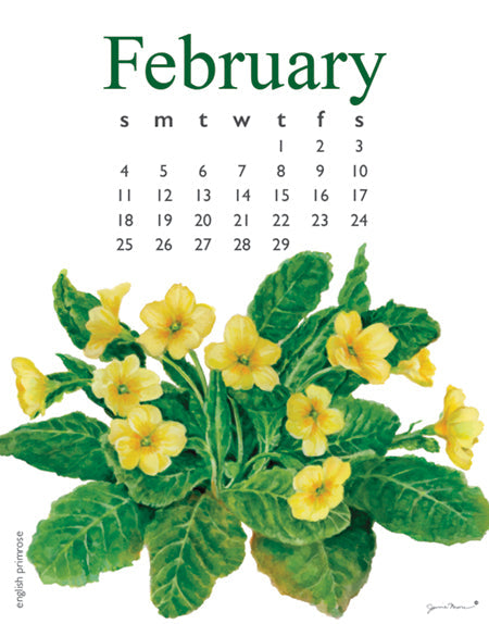 2024 Flowers Spiral Calendar