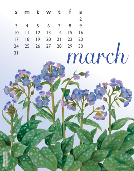2024 Flowers Spiral Calendar
