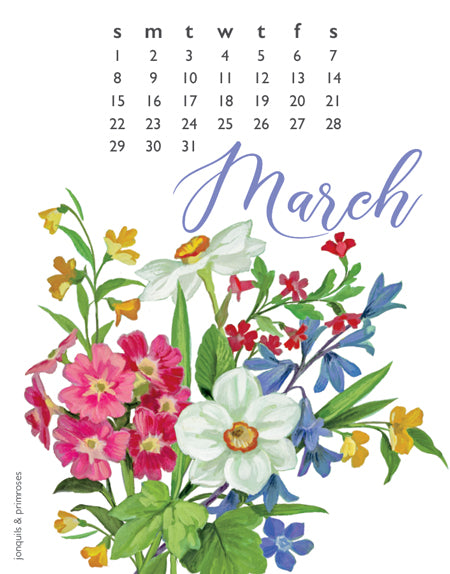 2026 Flowers Desk Calendar