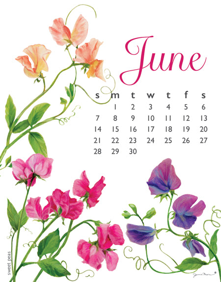 2026 Flowers Desk Calendar