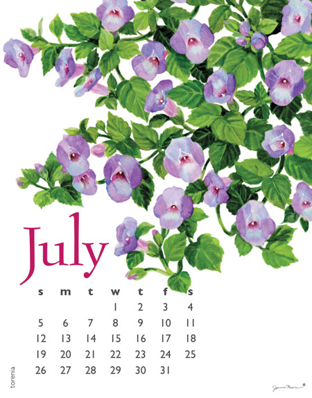2026 Flowers Desk Calendar