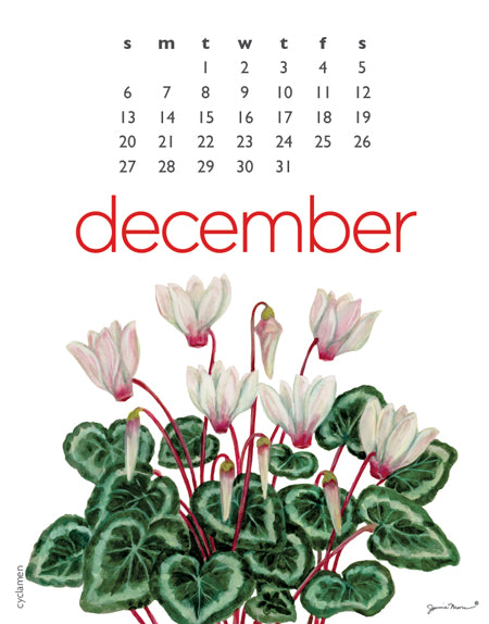 2026 Flowers Desk Calendar