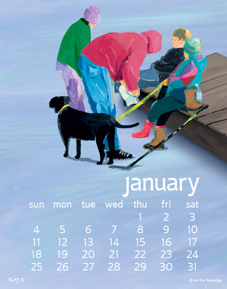 2026 Kate Libby Desk Calendar