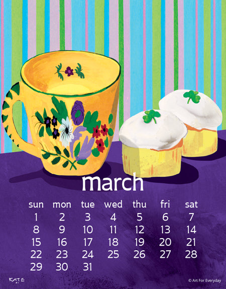 2026 Kate Libby Desk Calendar