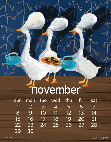 2026 Kate Libby Desk Calendar