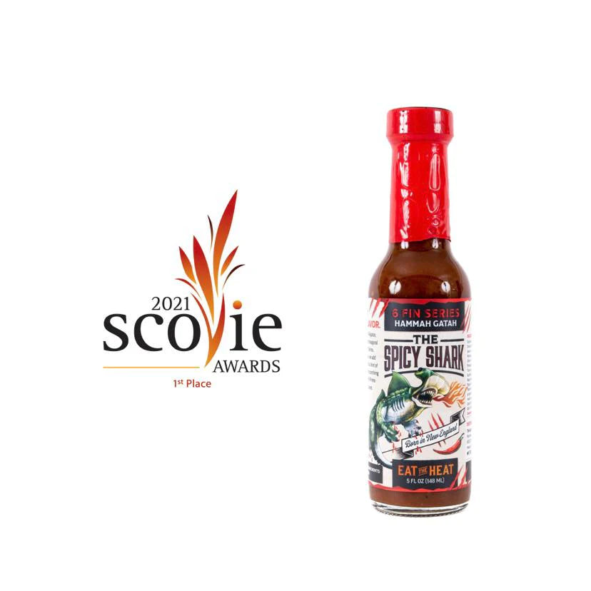 The Spicy Shark - 6 Fin Series Hammah Gatah Hot Sauce (5OZ, EXTREME HEAT)