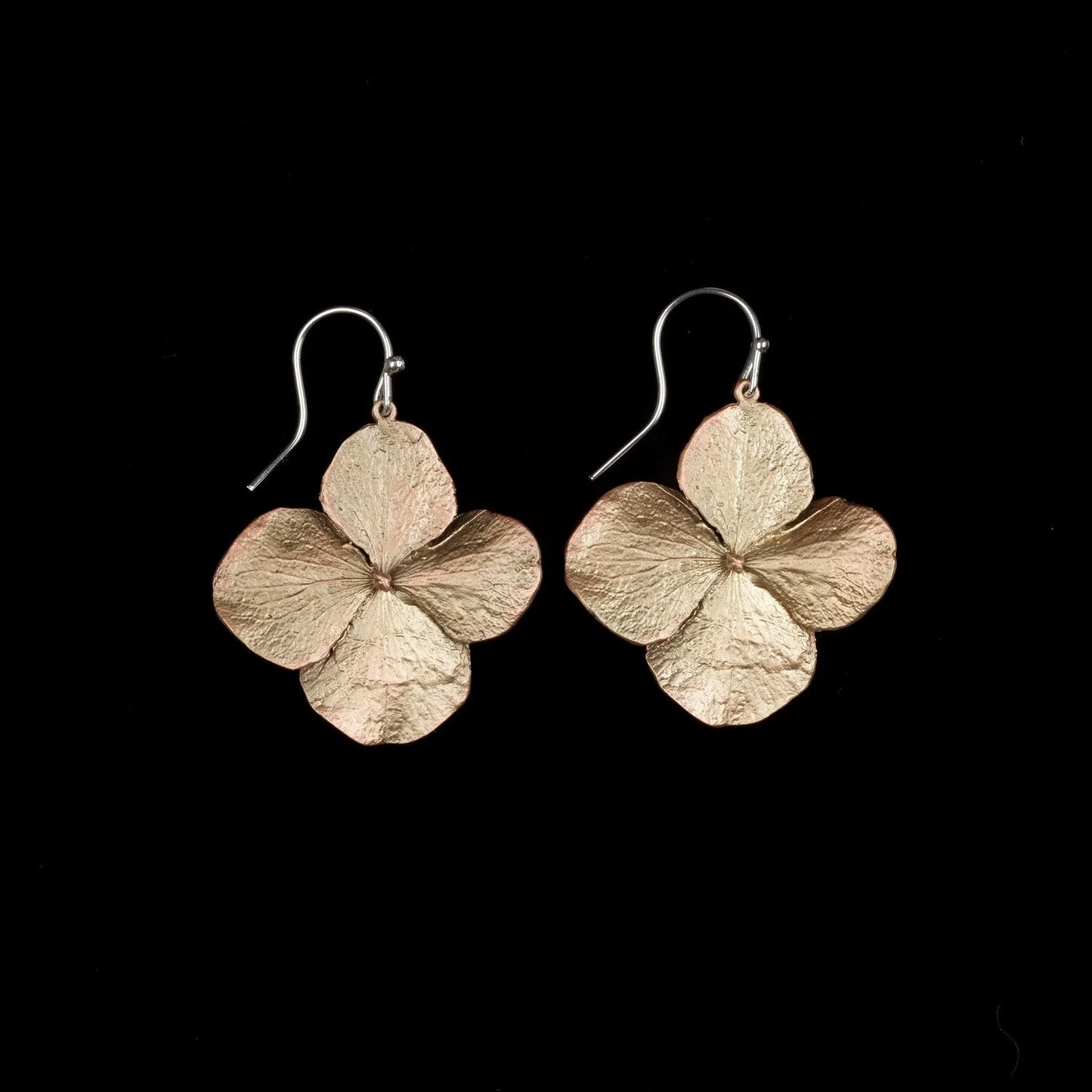 Michael Michaud - Hydrangea Earrings - Large Petal Wire Drop