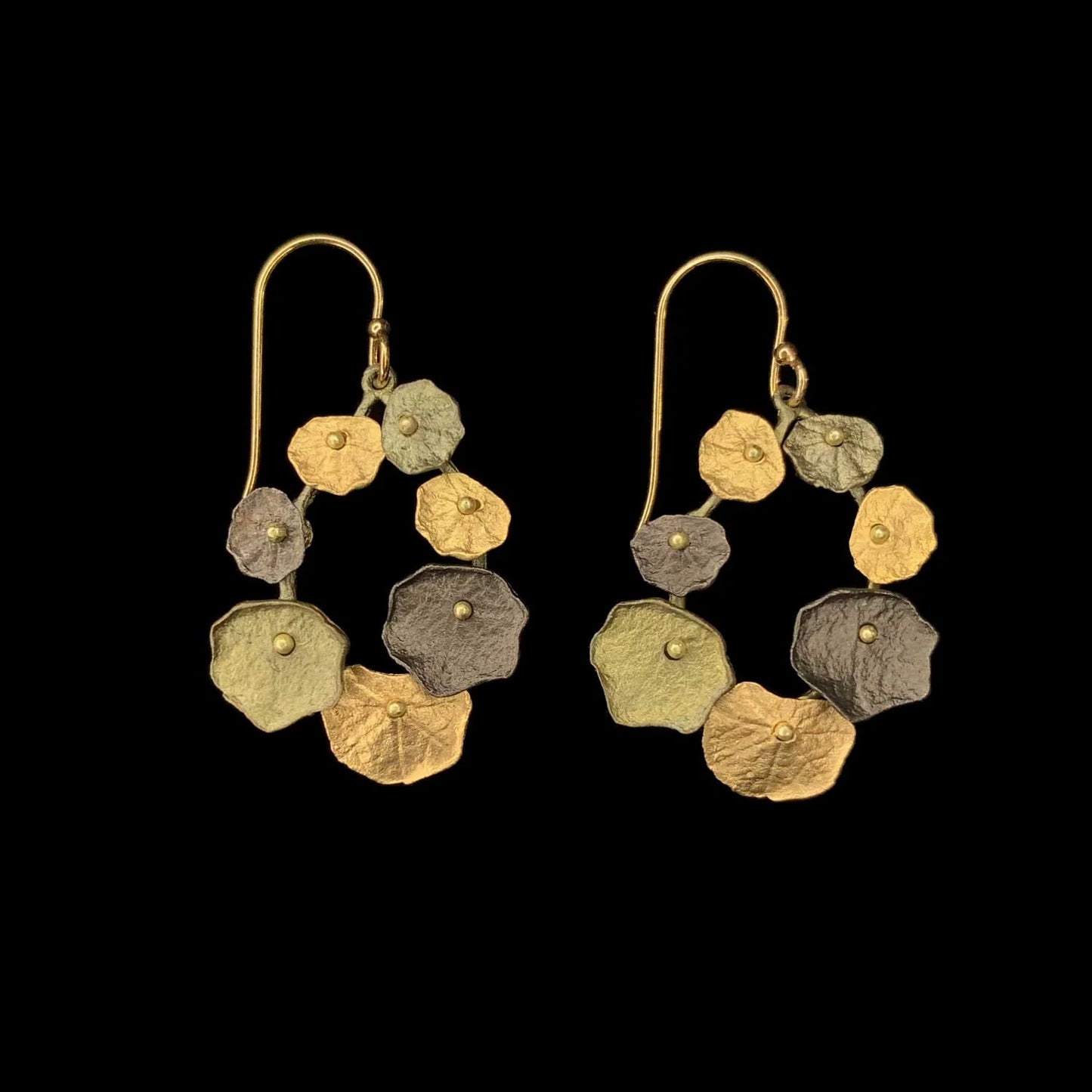 Michael Michaud - Nasturtium Earrings - Hoop Wire