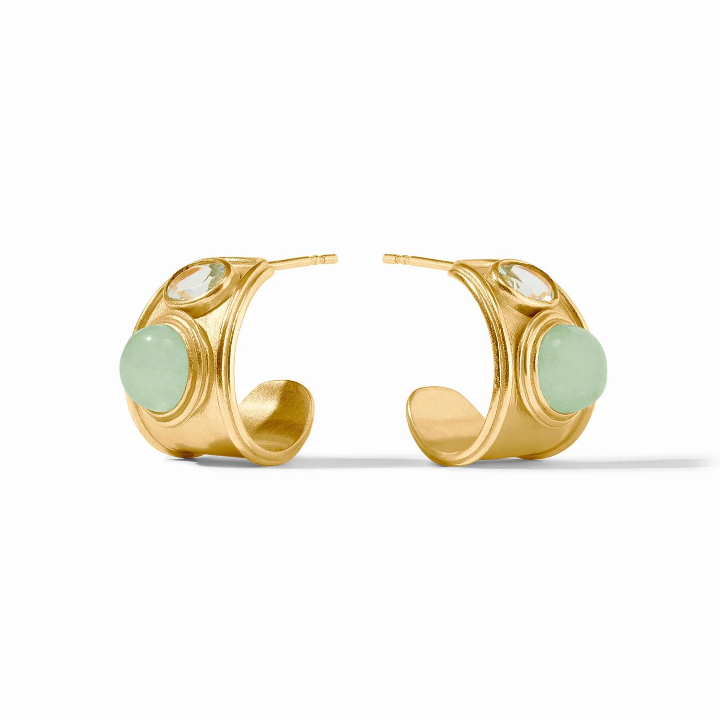 Julie Vos - Portofino Stone Hoop Aqua Jade