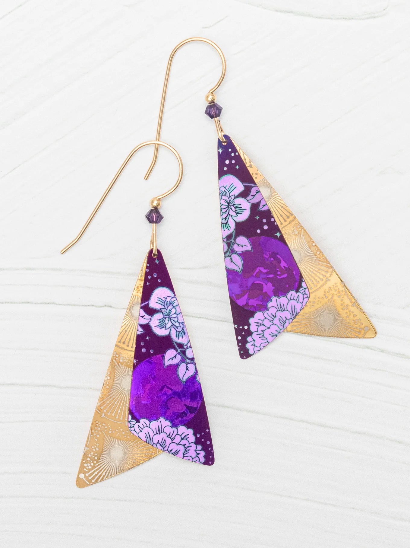 Holly Yashi Caleen Earrings Plum