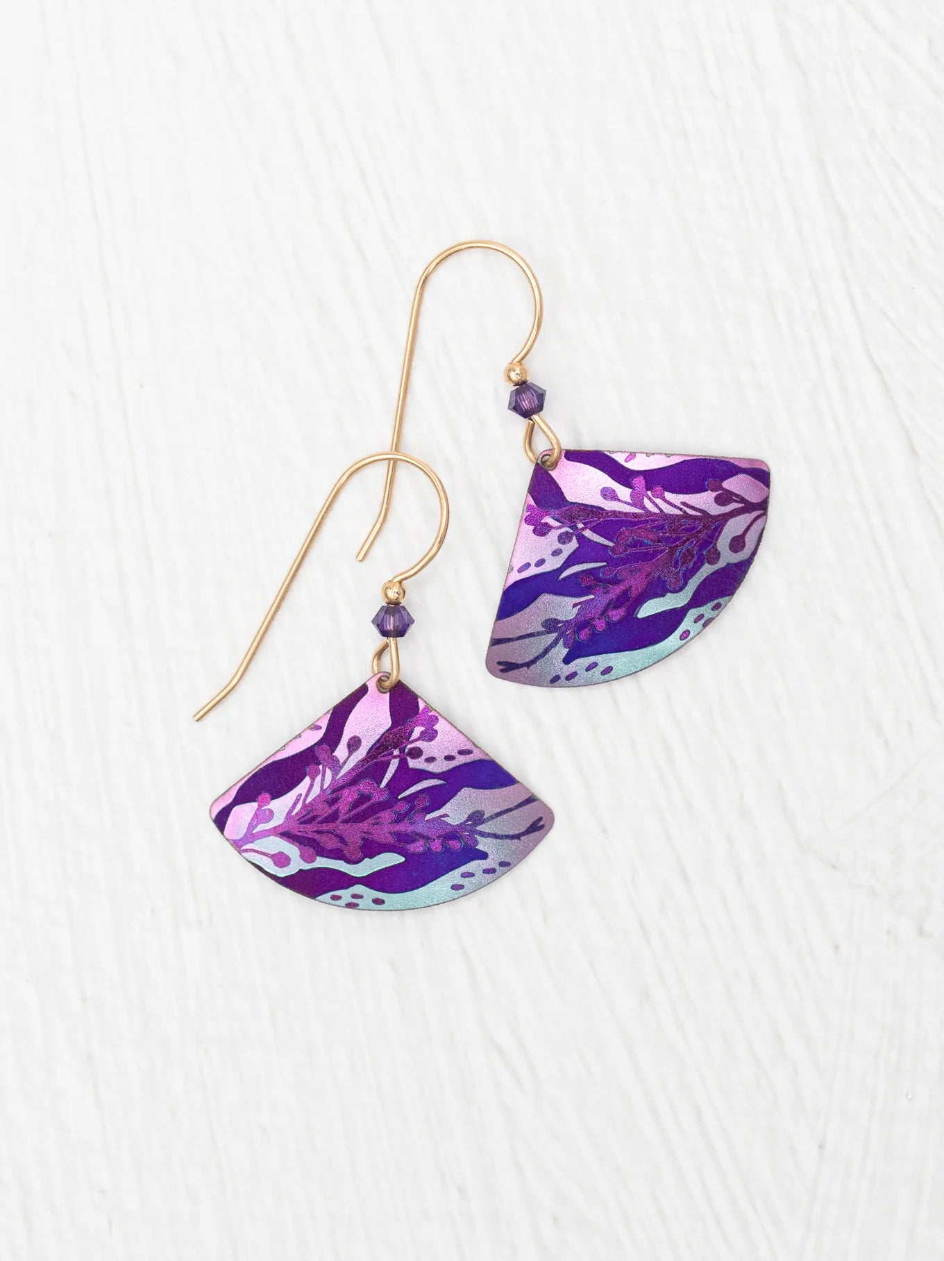 Holly Yashi Sea Meadow Earrings Plum