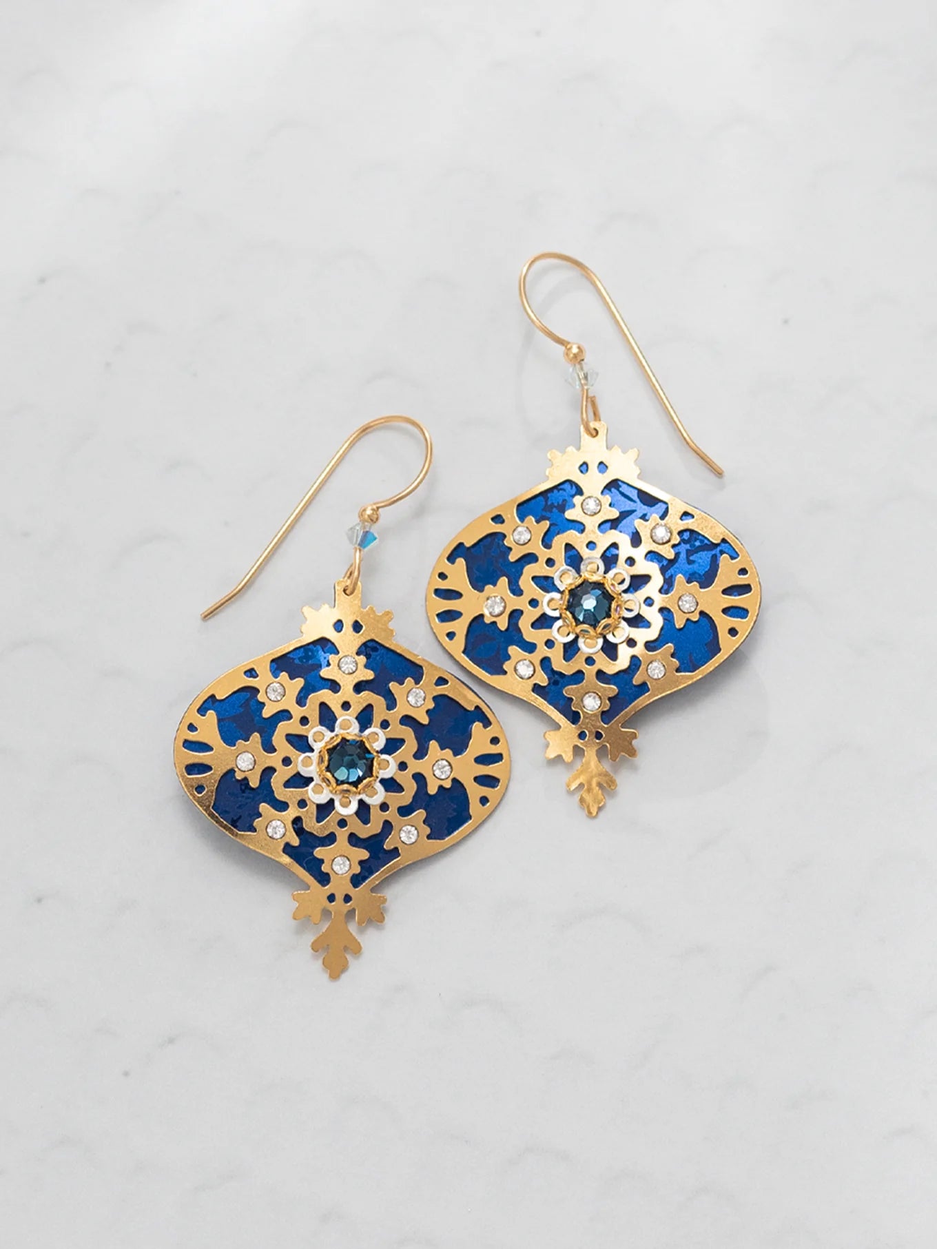 Holly Yashi Francesca Earrings Sapphire Blue