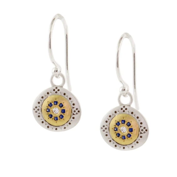 Adel Chefridi- Seeds of Harmony Sapphire Earrings