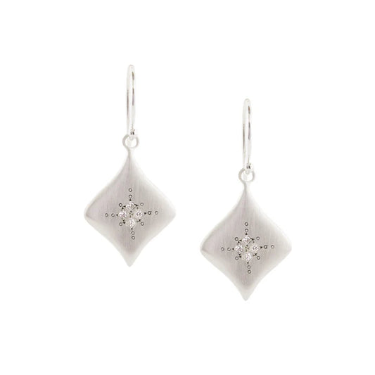 Adel Chefridi- Silver Night Earrings Diamond