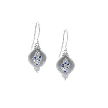 Adel Chefridi- Raindrop Earrings Sapphire