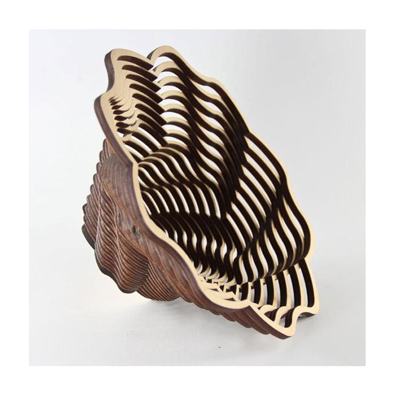 Laser Cut Wooden Bowl - Blossom