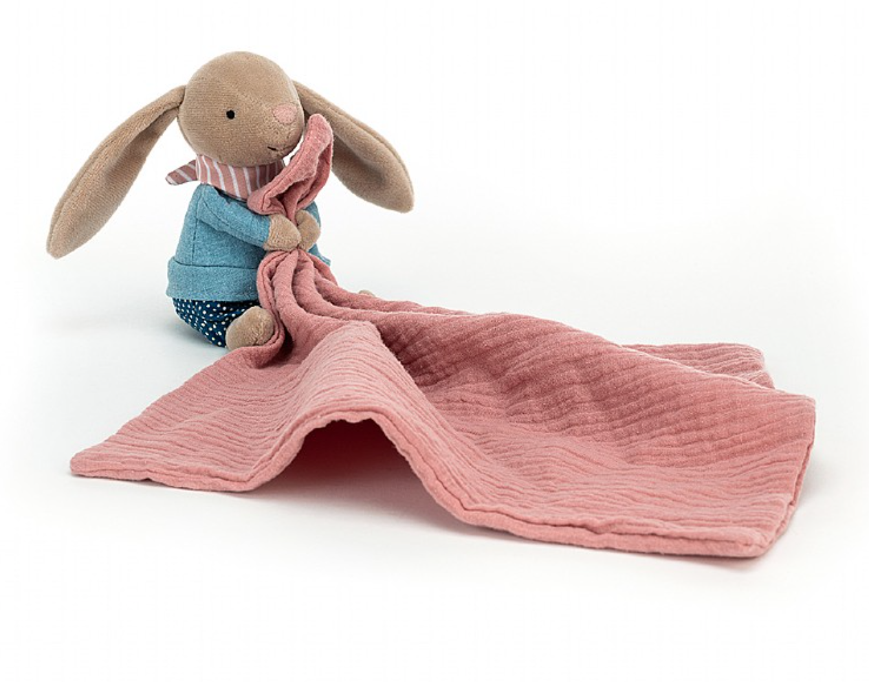 Jellycat blue bunny soother sales