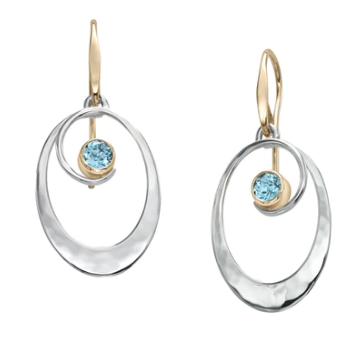 Ed Levin Sophia Earring Blue Topaz