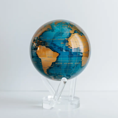 MOVA Globes- 6" Blue & Gold Globe