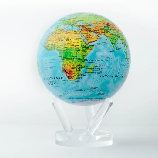 MOVA Globes- 6" Blue Ocean Relief Map