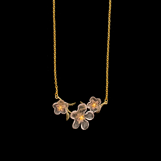 Michael Michaud Peach Blossom Bar Necklace