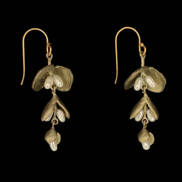 Michael Michaud Eucalyptus Seed Earrings - Wire