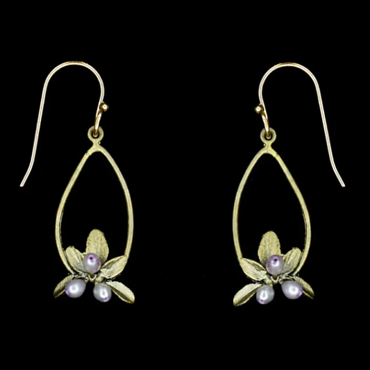 Michael Michaud - Flowering Thyme Earrings - Oval Wire