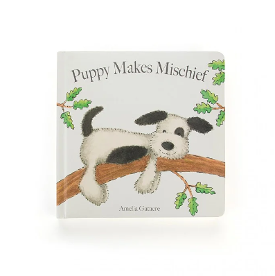 Jellycat Fun-Puppy Makes Mischief