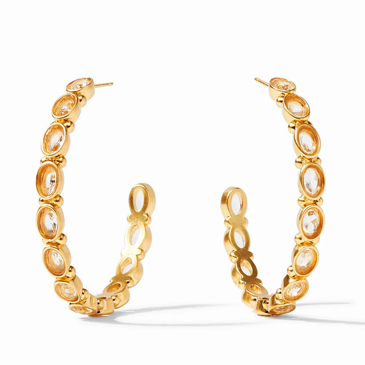 Julie Vos - Mykonos Hoop Gold/Clear