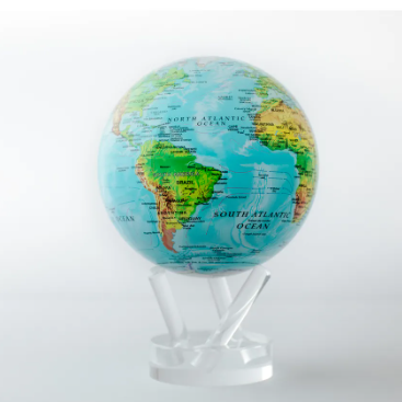 MOVA Globes- Blue Ocean Relief Map of World