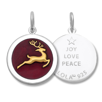 Lola & Company Reindeer Gold Pendant