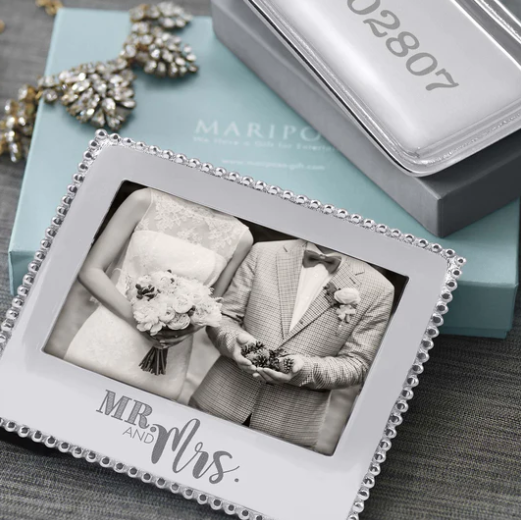 Mariposa MR. & MRS. Beaded Statement 5x7 Frame