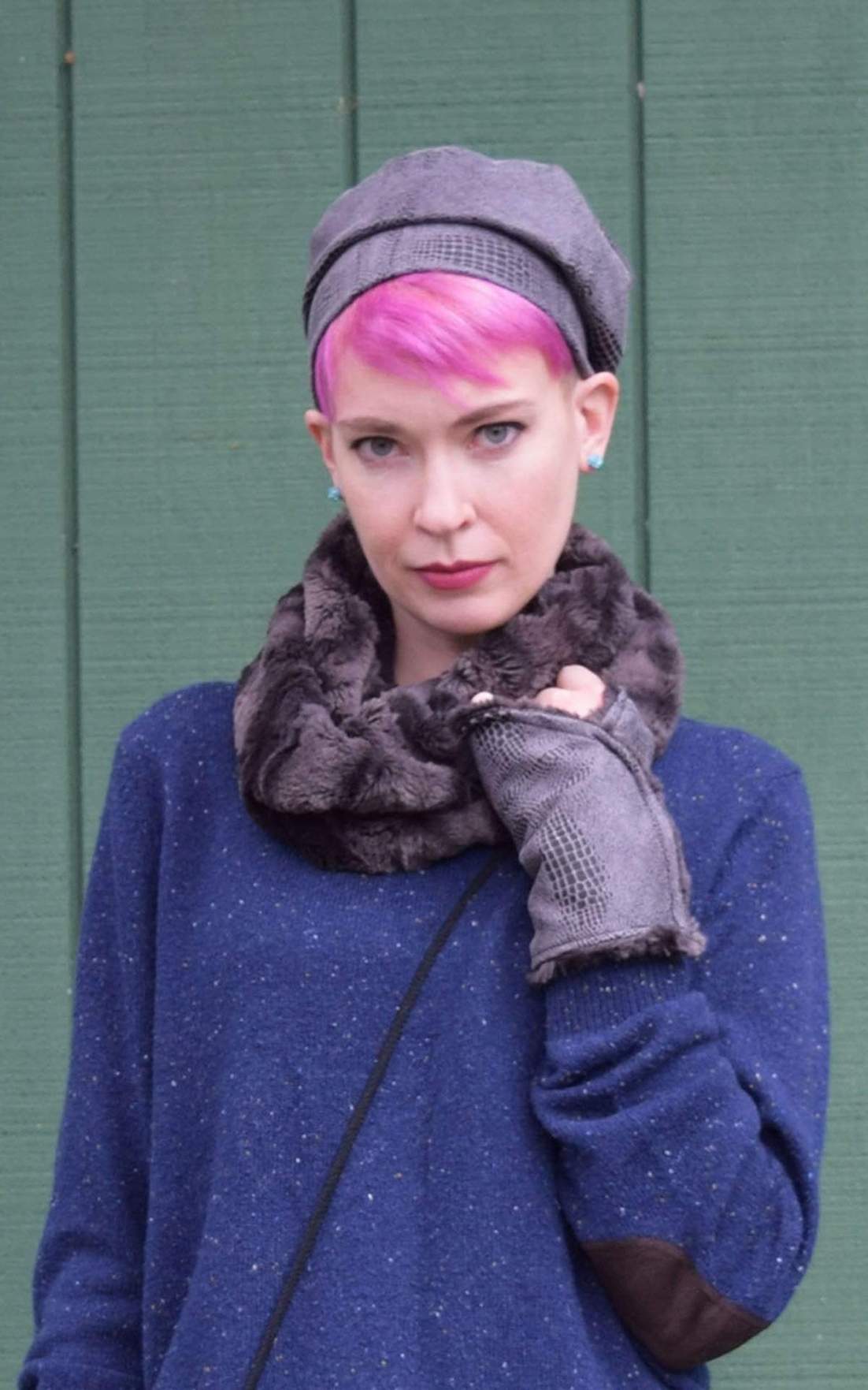 Faux Fur Neckwarmer - Birch