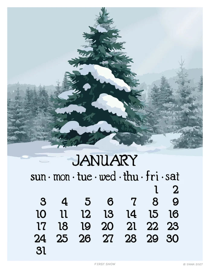 2027 Abacus Desk Calendar