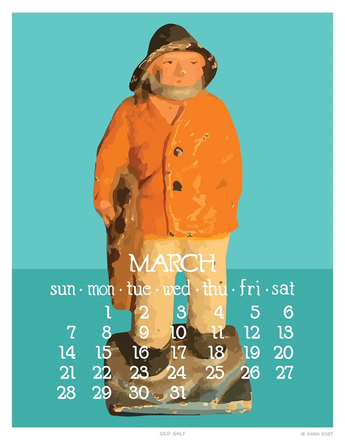 2027 Abacus Desk Calendar