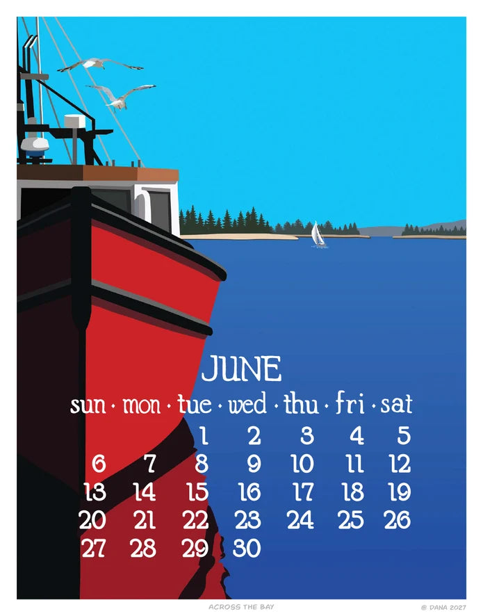 2027 Abacus Wall Calendar