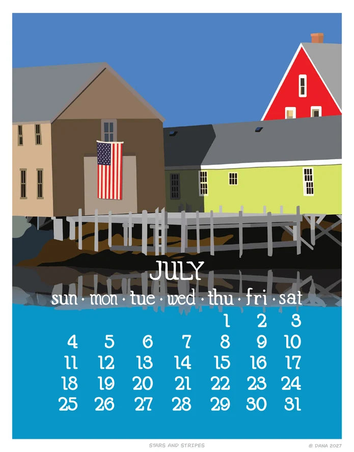 2027 Abacus Desk Calendar